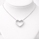 Colar Coração Vazado em Prata 925 – Elegância Exclusiva Estilo Tiffany